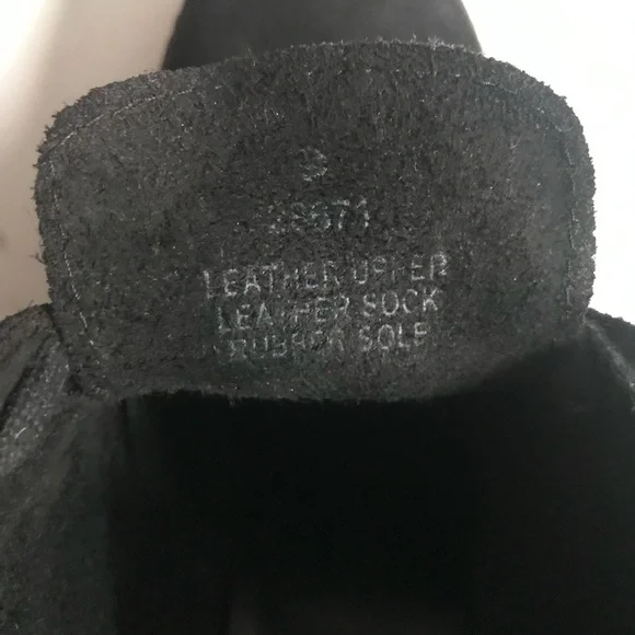 J CREW MacAlister Black Suede Rubber Wedge Ankle Boots Booties Size 8 - Picture 9 of 16